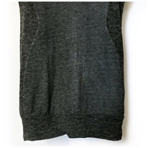 Splendid dark gray draped neck tissue light weight tunic length top.Size M - Picture 5 of 7